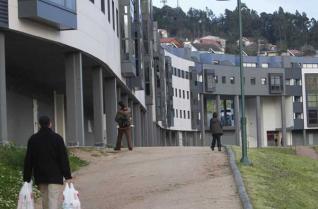 Vista parcial de la urbanización residencial de Barreiro,  promovida por la federación vecinal.  